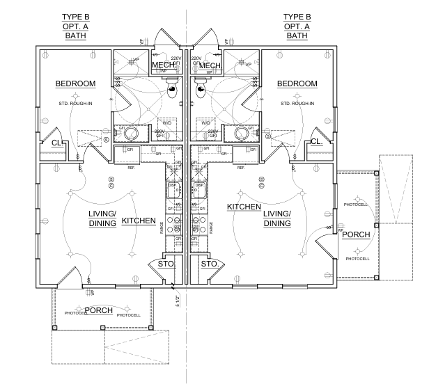 duplex floor plan