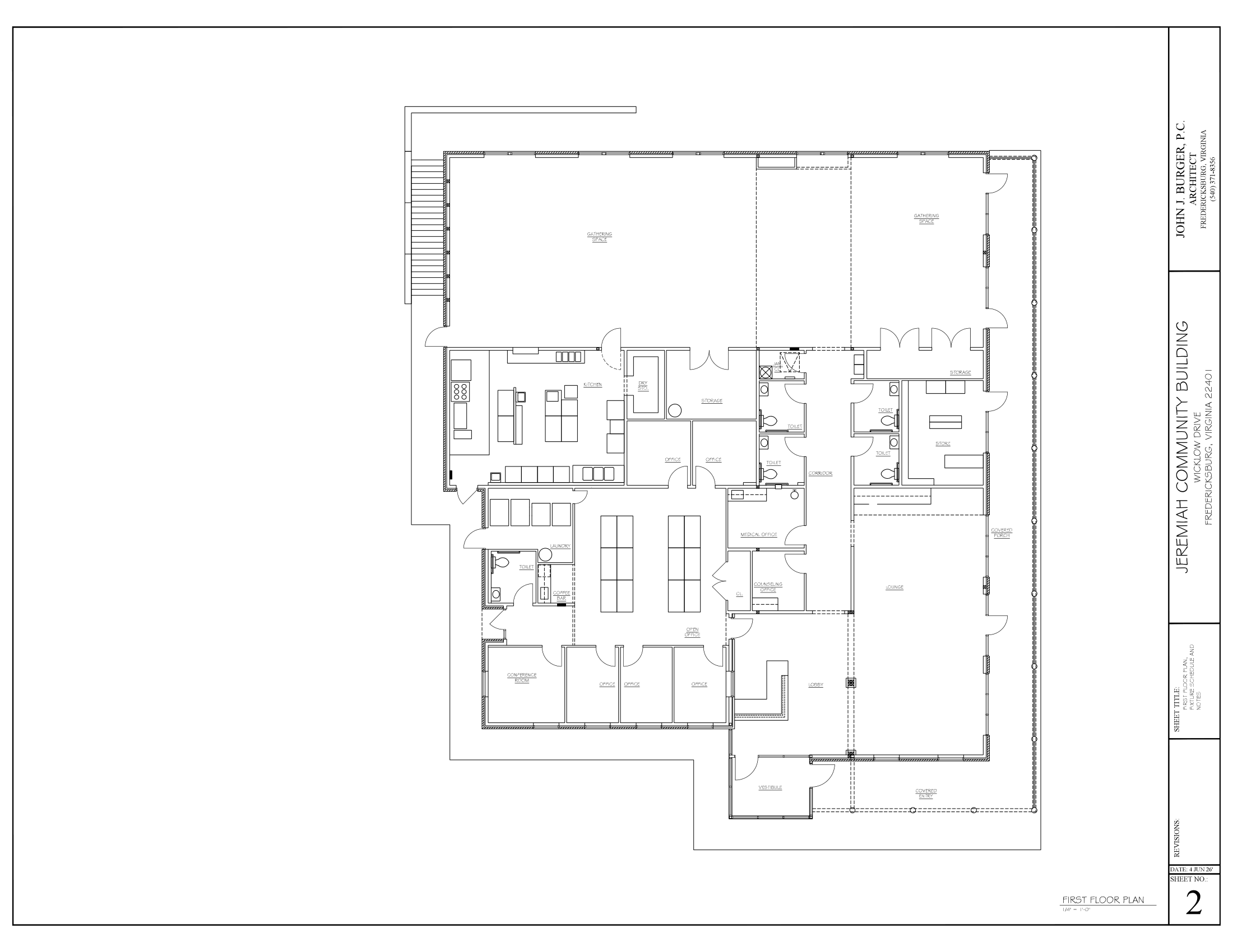 Community Center Floor Plan - first floor